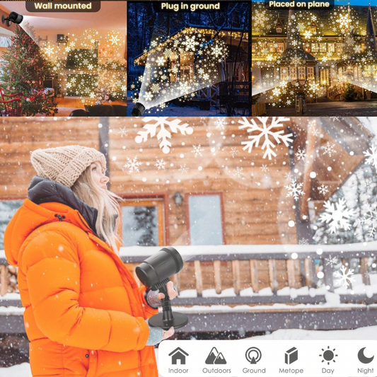 Laserski projektor za ukrašavanje sa motivom SNIJEGA